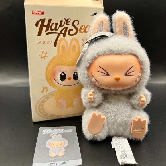 POP MART Other - Pop Mart Labubu "Have a Seat" Series - Hehe with Box & Authentication Card